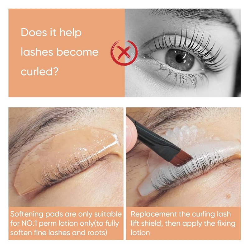 Flat Shields - Thin Korean Lash Lift Pads for Eyelash Perming | Clear, Salon-Quality Rods