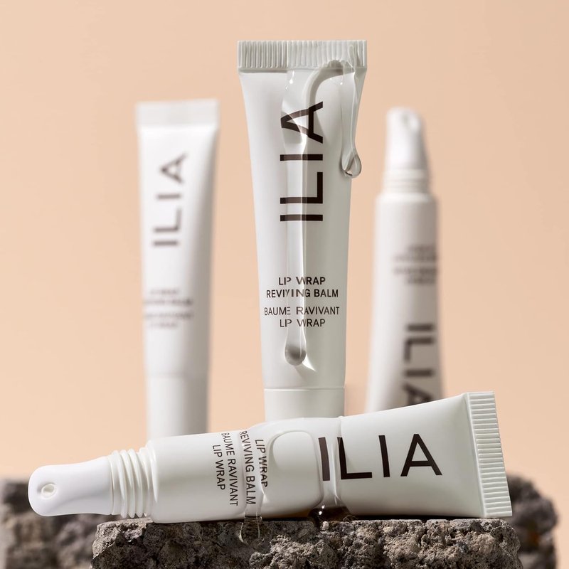 ILIA Lip Wrap Reviving Balm - Hydrating, Smoothing & Plumping | Hyaluronic Acid & Sea Succulent | Vegan, 0.23 fl oz