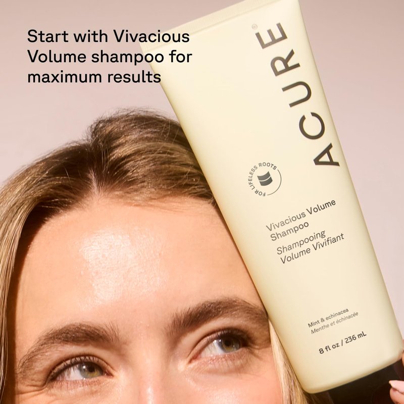 Acure Vivacious Volume Conditioner - Lightweight Volumizing Conditioner for Fine, Thinning Hair | 8 fl oz