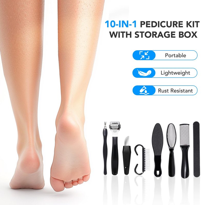 SPA4PIEDS Collapsible Foot Spa Bath with Heat and Massage Rollers, 10-in-1 Foot Spa Pedicure Kit, Bubble, Red Light, Water Jets, Feet Soaking Tub for Stress Relief & Soft Feet, Gift for Mom and Dad