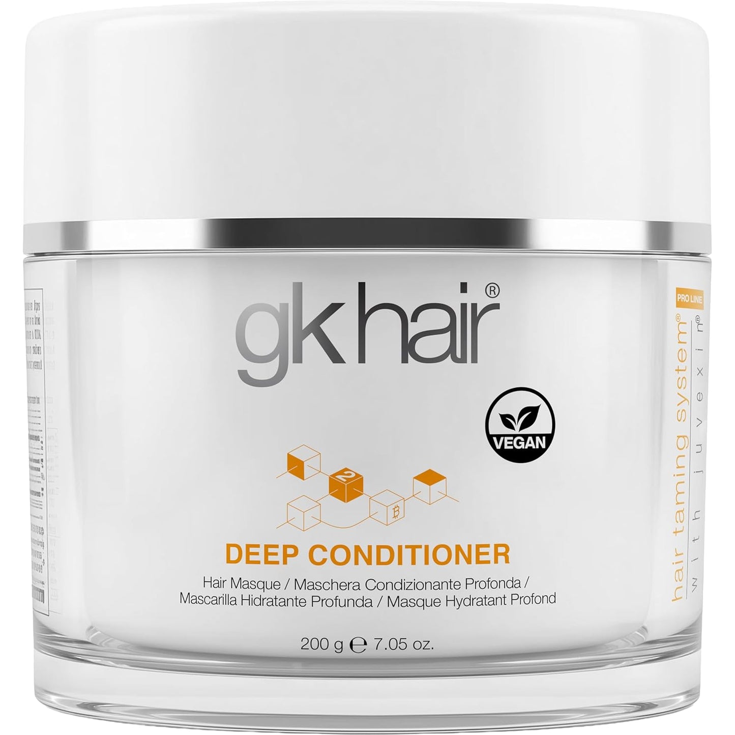 GK HAIR Vegan Deep Conditioner Hair Masque | Jojoba Oil & Natural Extracts for Hydrated, Revitalized Hair - 7.05 Oz