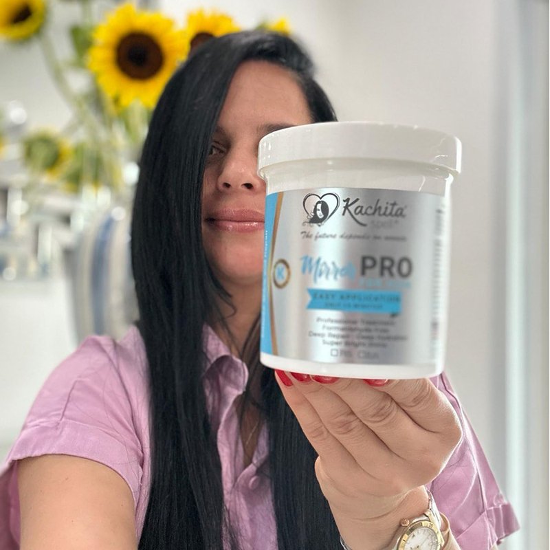 Kachita Spell New Hair Treatment 16oz MirrorPRO Mask, Super Gloss and Shine Capillary Moroccan Argan Oil for Hair and Skin Premium Grade 100% Pure Moisturizer