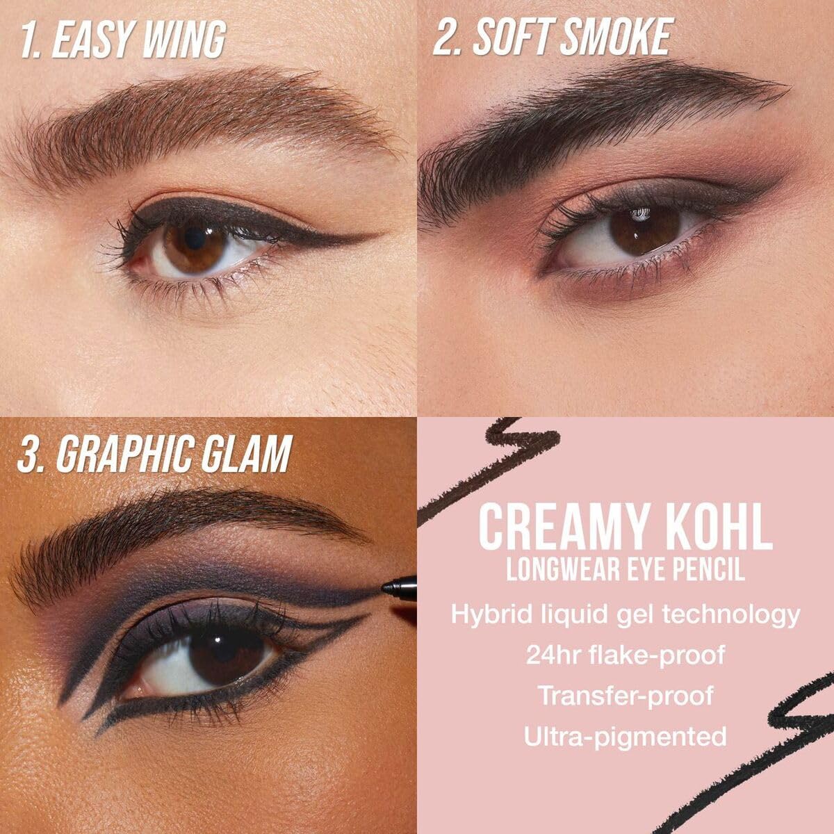 HUDA BEAUTY Creamy Kohl Longwear Eye Pencil Very Brown