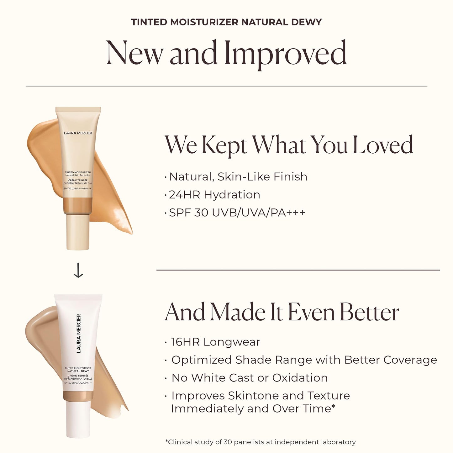 Tinted Moisturizer Natural Dewy SPF 30-4N Teak by Laura Mercier for Women - 1.5 oz Makeup