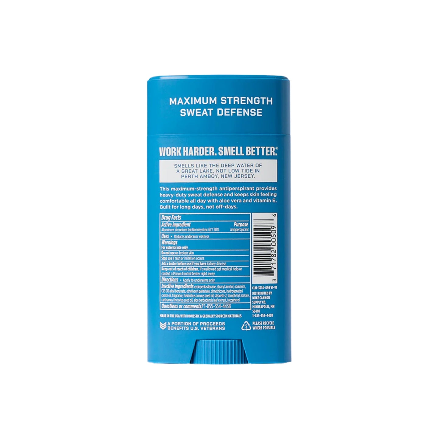 Duke Cannon Trench Warfare Anti-Perspirant Deodorant, 3 oz – Maximum Strength Sweat Defense, Aloe Vera & Vitamin E – Midnight Swim, Sawtooth, Superior (Pack of 3)