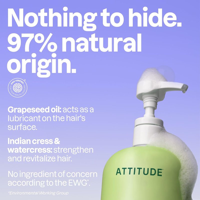 Nourishing Hair Shampoo - EWG Verified for Dry & Damaged Hair | Vegan, Plant-Based, 32 Fl Oz