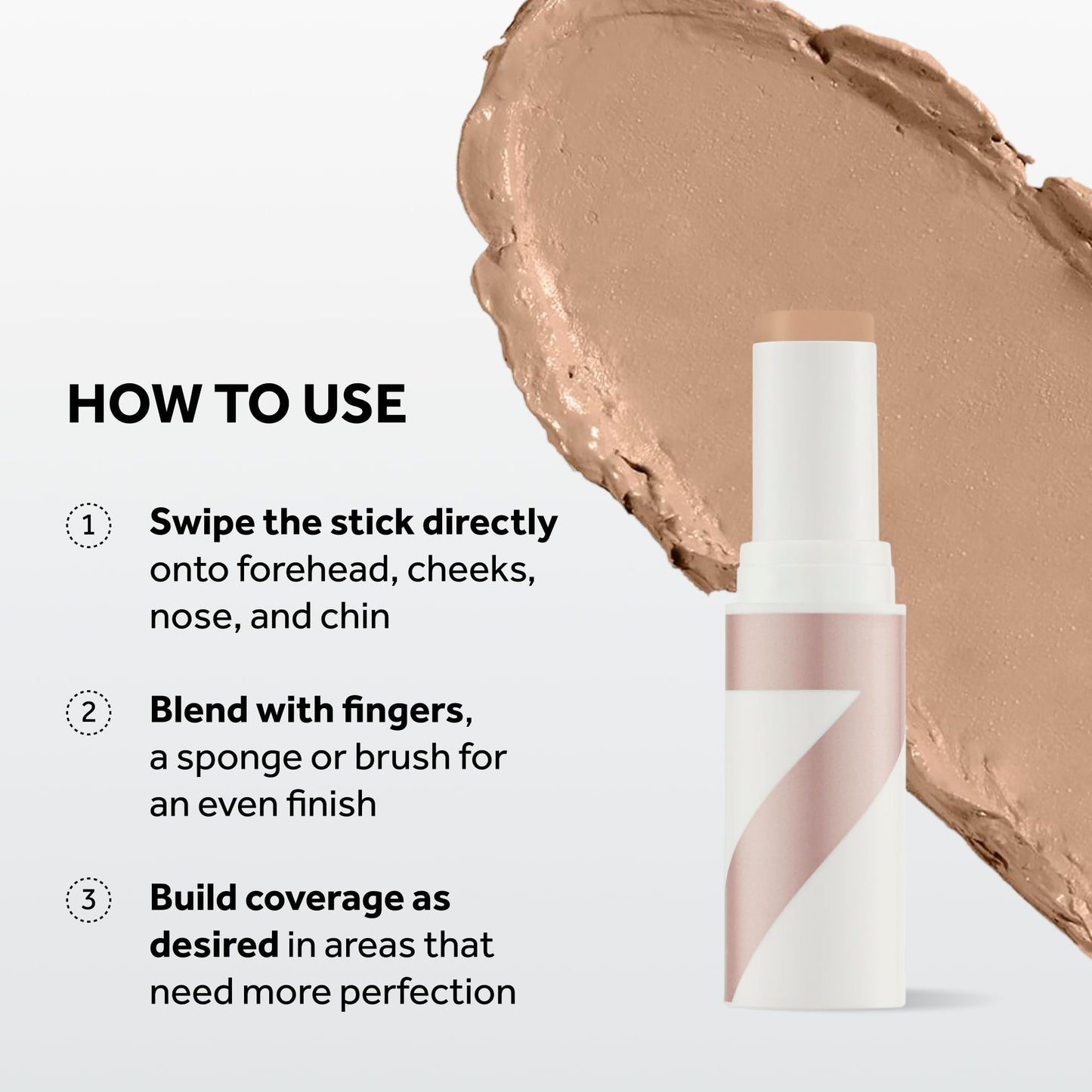 No7 Stay Perfect Foundation Stick - Long-Wear Cream Foundation with Medium, Buildable Coverage - Enriched with Squalene for a Hydrating, Non-Drying & Dewy Finish - Creme (10g)