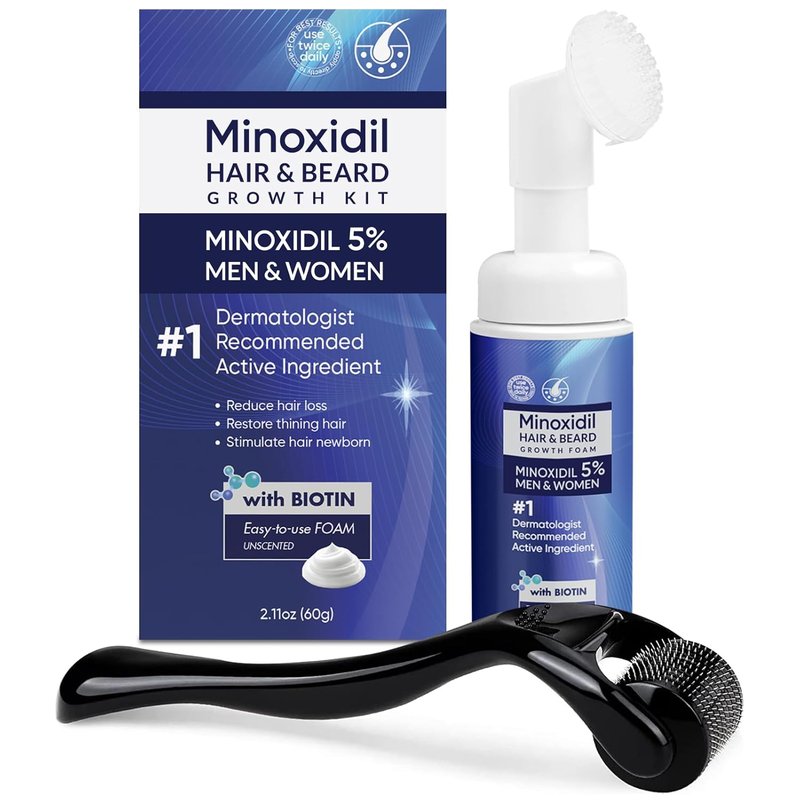 Minoxidil Foam for Hair Growth - 5% Formula for Men & Women | 2 Ounce