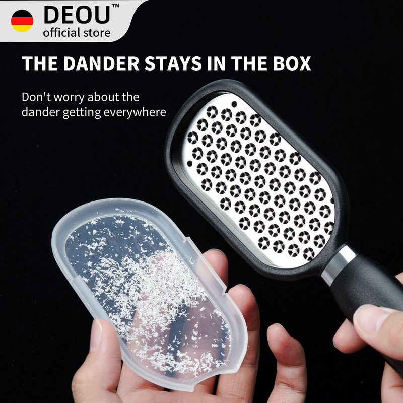 DEOU Metal Foot File SStainless Dead Skin Callus Remover for Dead Skin Professional Secure Foot Scrubber Heel Scraper Cracked Heels Repair Pedicure Tools for feet