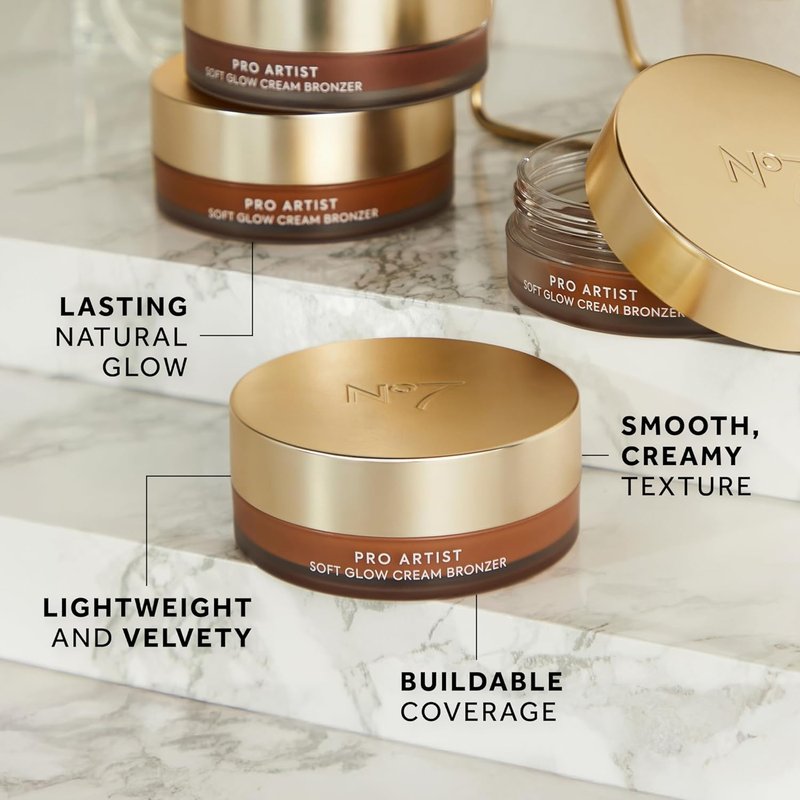 Soft Glow Cream Bronzer - Blendable Lightweight Formula for Natural Sun-Kissed Glow | Medium (1.26 Oz)
