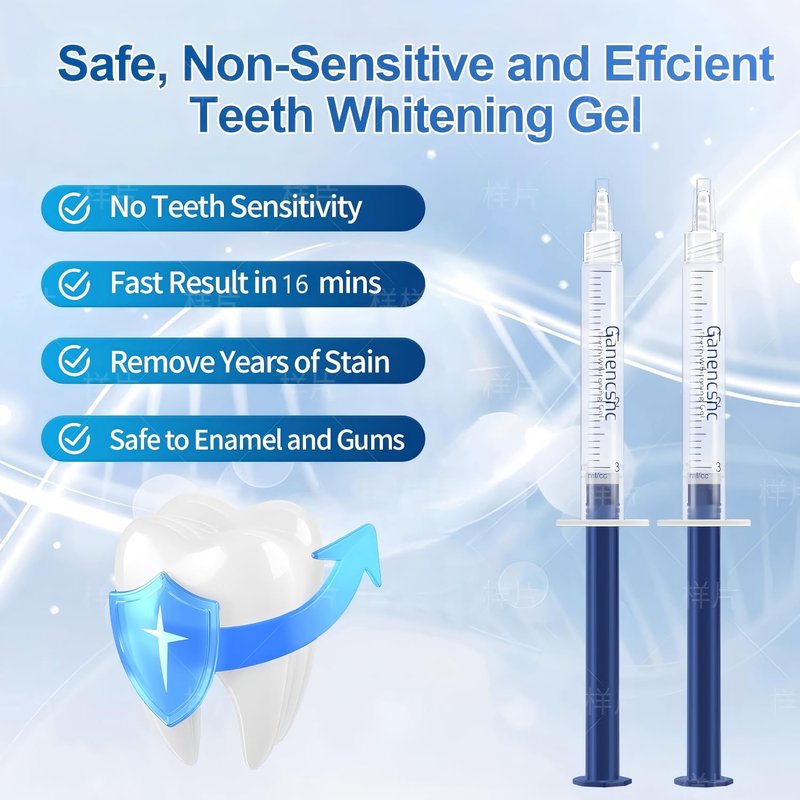35% Ganencsnc 10-Pack Teeth Whitening Gel Refills - Gentle 35% Carbamide Peroxide Formula - Compatible with Teeth whitening Kit,No Sensitive Teeth Whitener