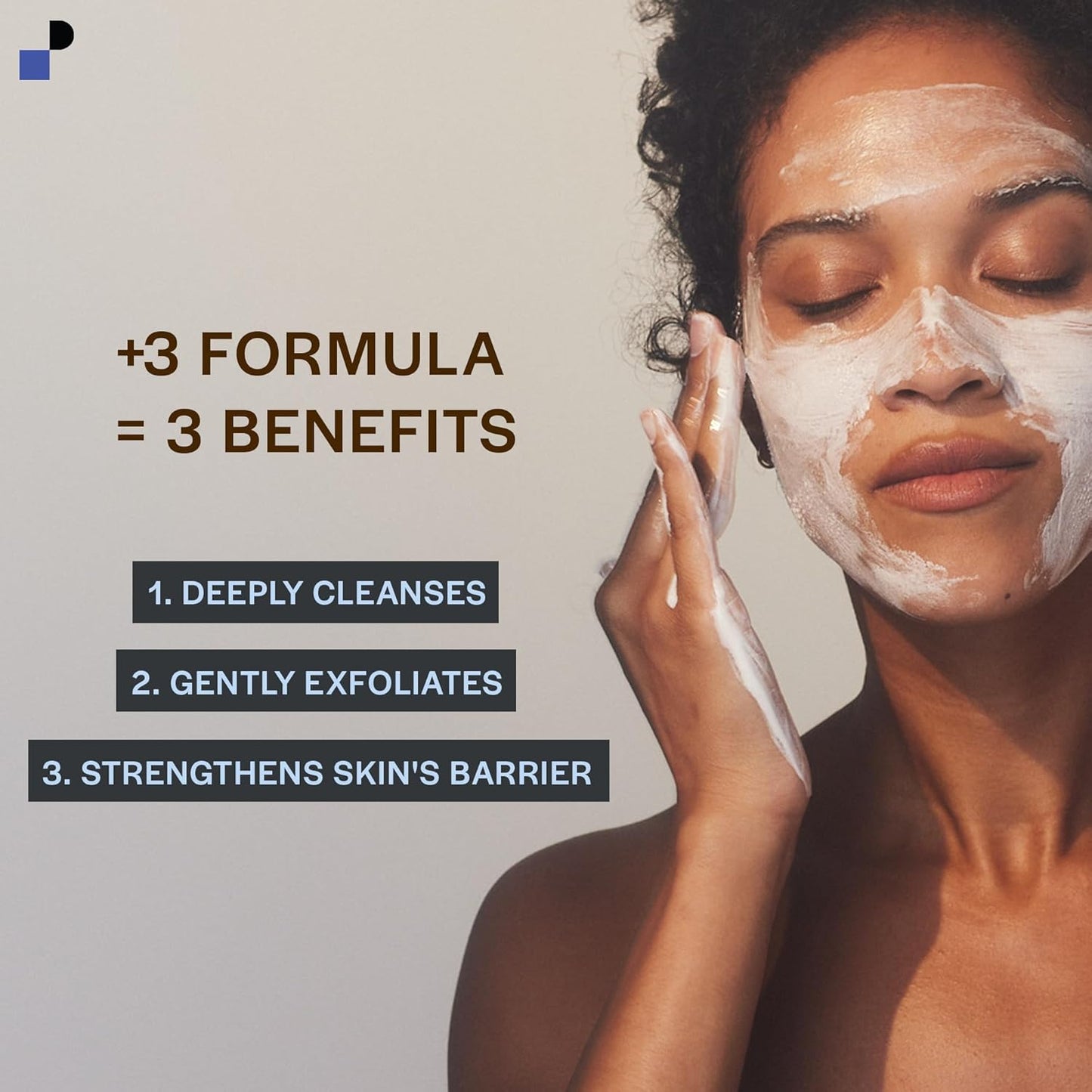 CHROMAT Detox Face Wash - Anti-Aging Facial Cleanser for Mature Skin | Gentle Exfoliating Peptide Formula - 90mL, Hydrating for Dry & Sensitive Skin