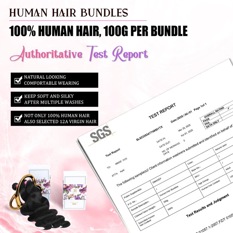 DMKEEP 12A Human Hair Bundles 22 Inch Body Wave Bundles Human Hair 100% Unprocessed Brazilian Raw Virgin Hair Single Bundle Quick Weave Human Hair Extensions Natural Color