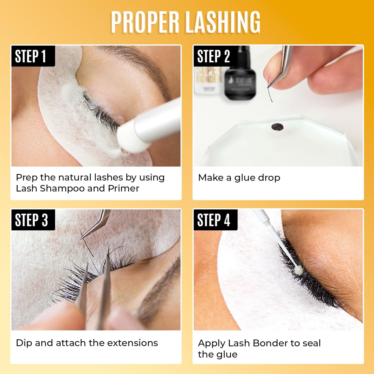 Individual Lashes Semi Permanent Mink Lashes by STACY LASH | Volume & Classic Lash Extensions | C Curl Eye Lashes | Eyelash Extension Supplies for Lash Tech | 16-Rows Lash Tray | C-0.15-MIX 8-15