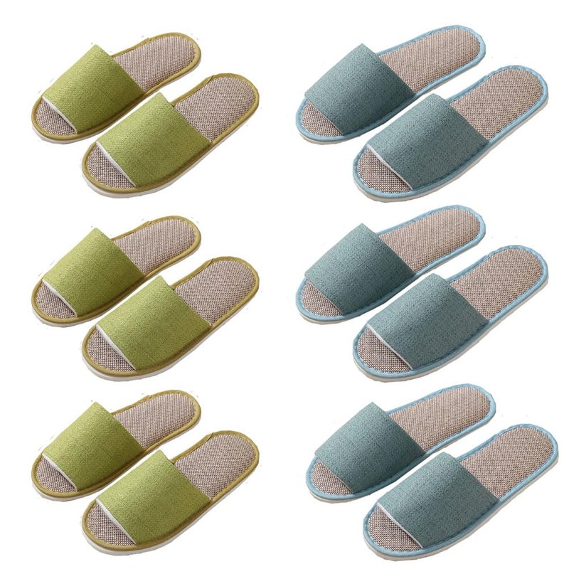 CYlovinho Spa Slippers - Non Slip Disposable Slippers for Guest, Indoor Bathroom Slippers - Washable, Foldable, Open Toe - Bulk for Women & Men