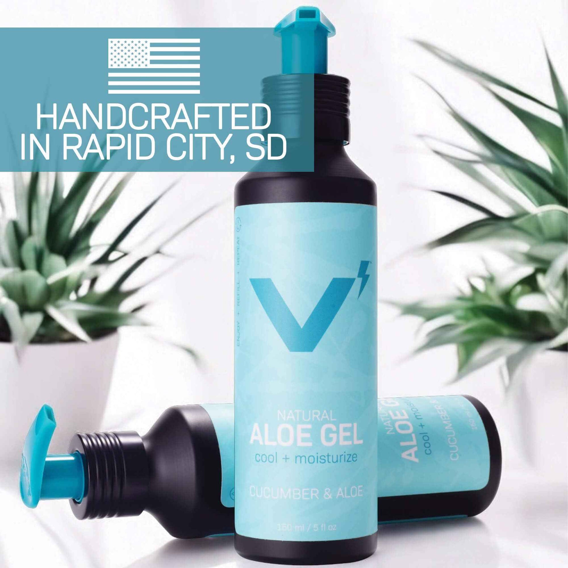 VOLT Organic Aloe Vera Gel for Face & Skin - Soothes, Moisturizes & Refreshes Naturally - 5. Fl. Oz (150ml)