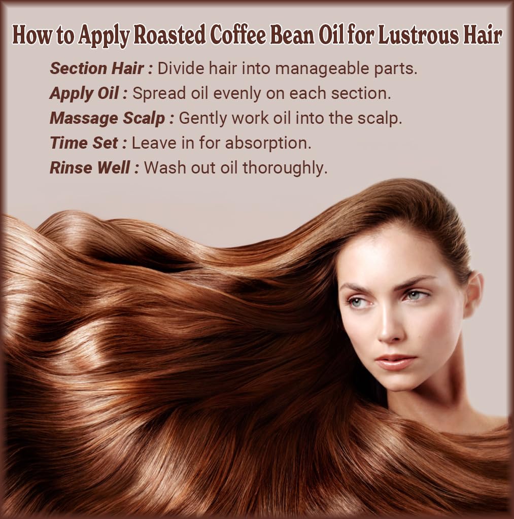 Natural Born Oils Roasted Coffee Bean Oil, 4oz, Organic, Cold-Pressed, High in Antioxidants, Perfect for Skin Nourishment, Hair Vitality