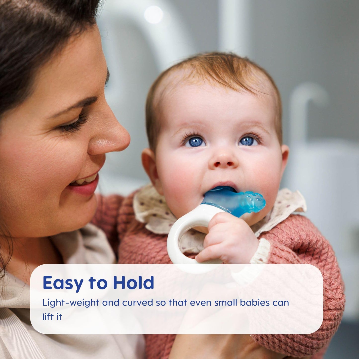 Mini Cooler Teether with Clip, Boy, 2+ Months, 1-Count