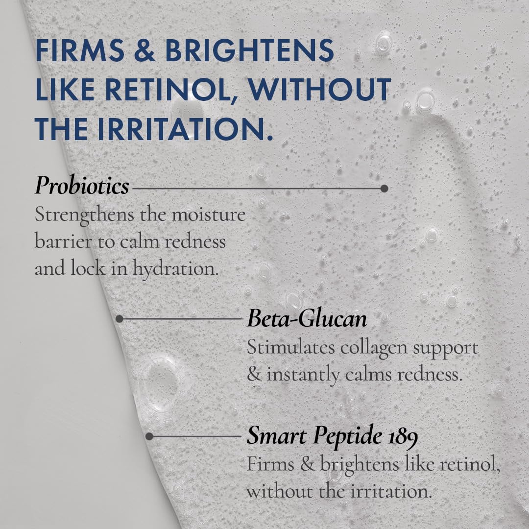 Probiotic Revitalizing Cleanser - Anti-Aging Face Wash with Peptides for Dry & Mature Skin | 10 oz Hydrating Gel