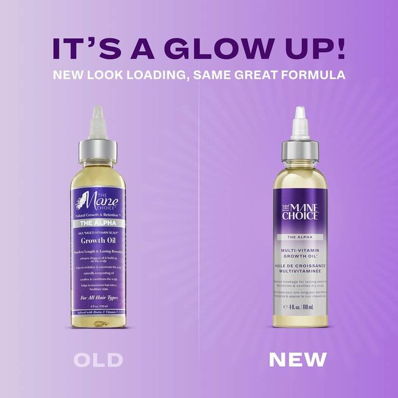 The Mane Choice Alpha Multi-Vitamin Hair Growth Oil - Nourishing Scalp Treatment with Biotin & Rosemary | 4 Fl Oz