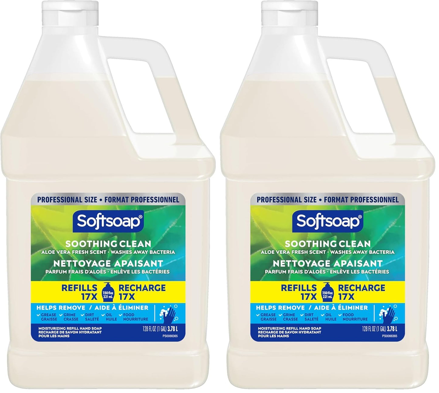 Softsoap Liquid Hand Soap Refill - Aloe Vera Fresh Scent, Soothing Clean | 1 Gallon (Pack of 2)