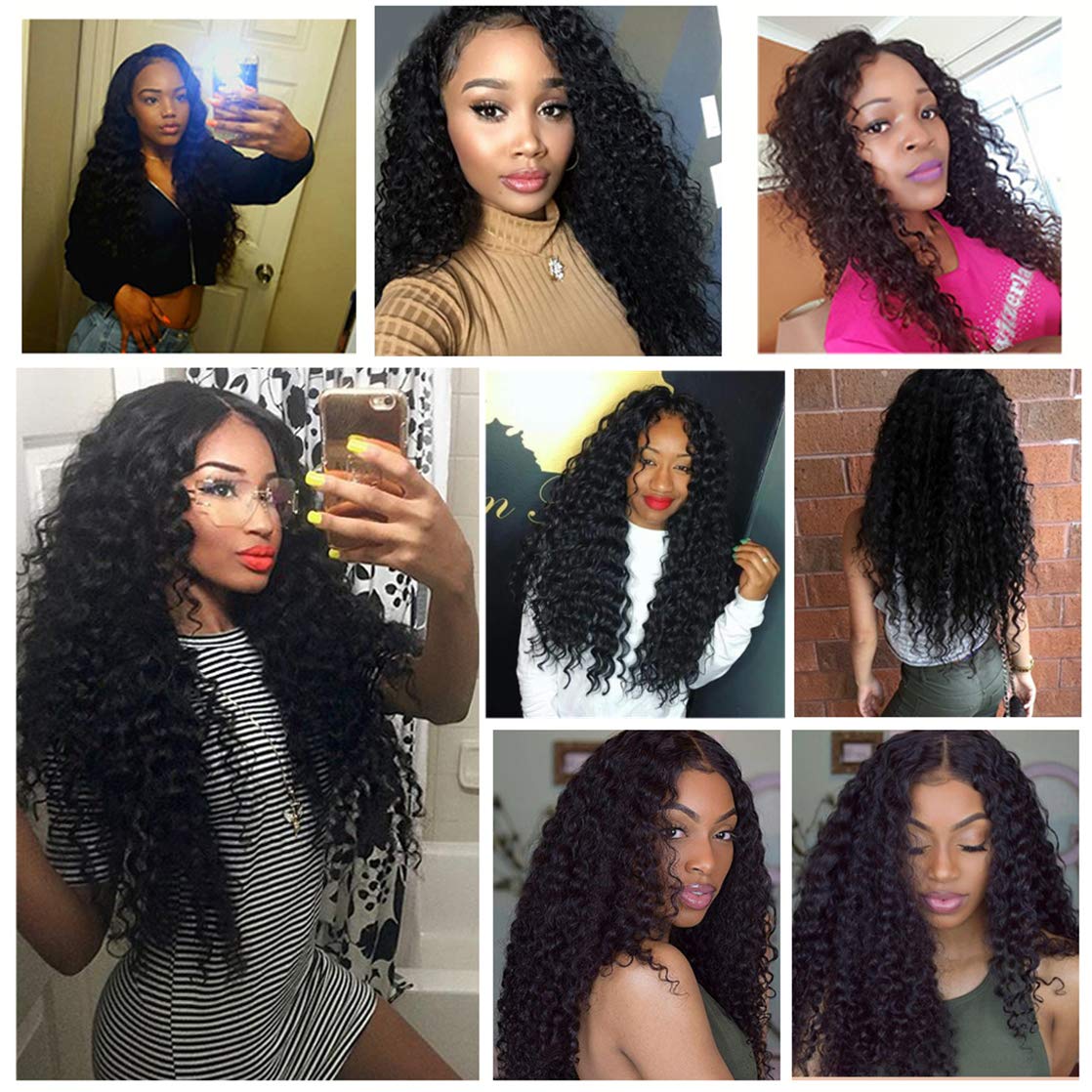 Deep Wave Closure - 4"x4" 150% Brazilian Virgin Human Hair | Soft, Smooth, Bleached Knots, Free Part