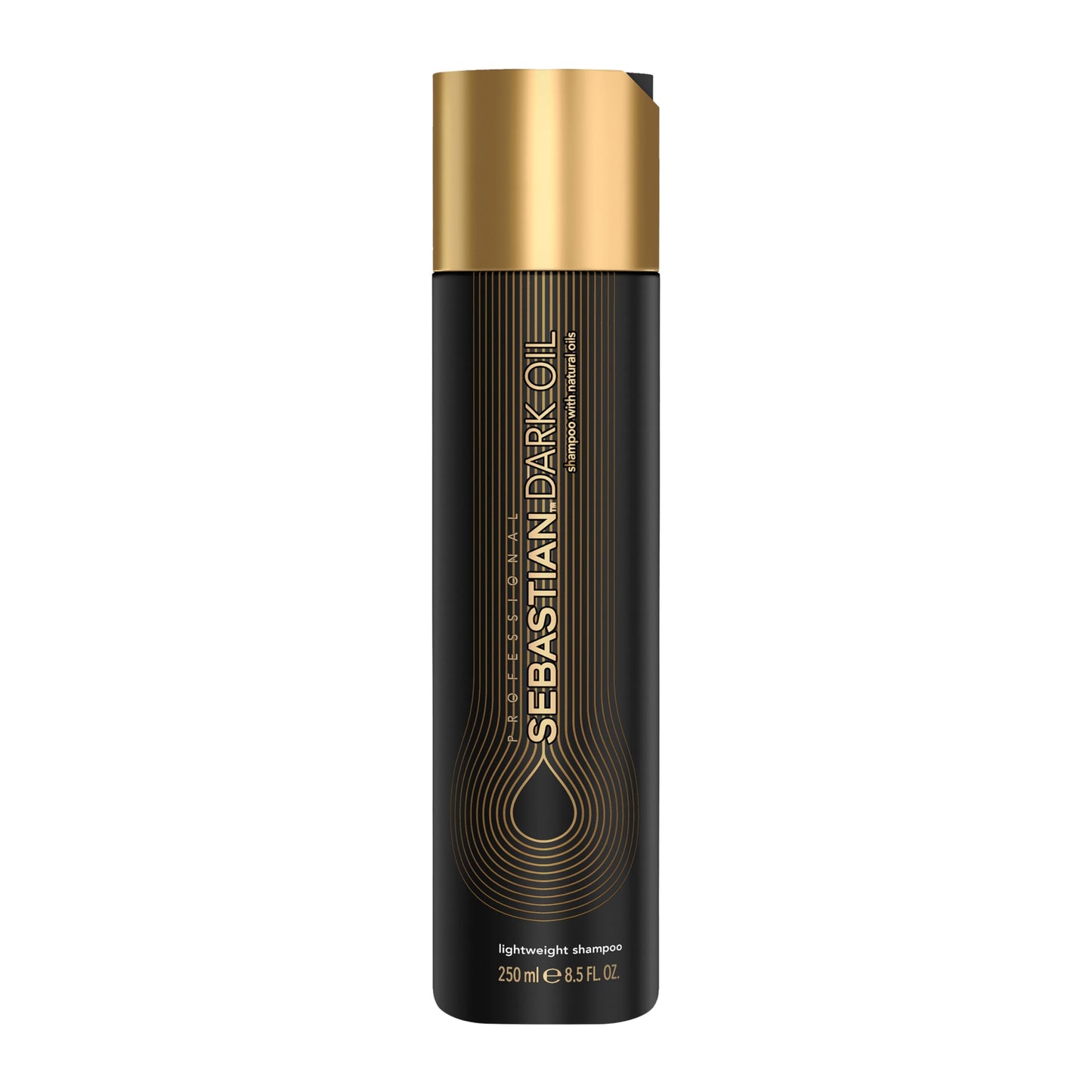 Sebastian Professional Dark Oil Lightweight Shampoo | Infused with Jojoba & Argan Oil | 8.4 fl oz