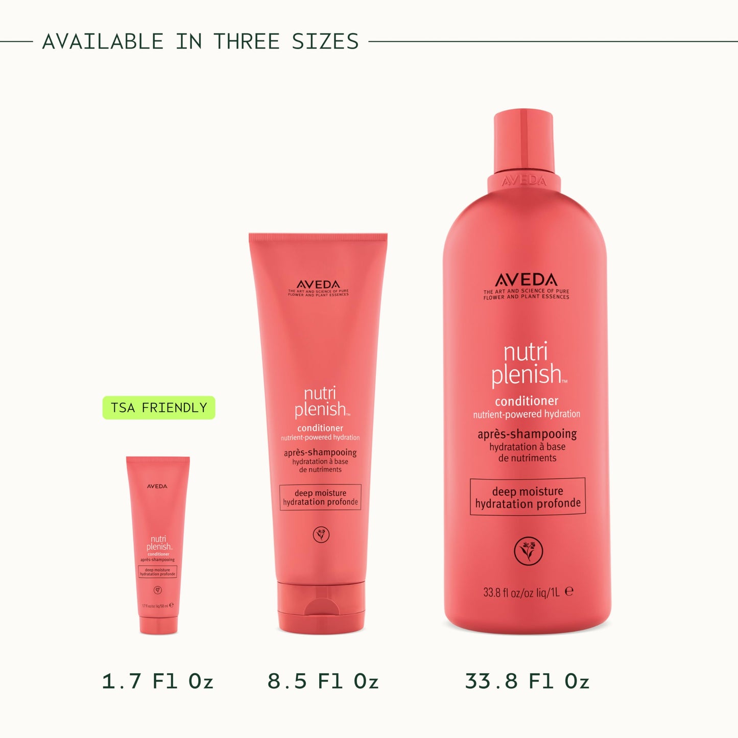 Aveda Nutriplenish Conditioner Deep Moisture | Richly Hydrating for Medium to Thick Dry to Very Dry Hair | Organic Pomegranate Oil, Coconut Oil, Mango Butter | 96% Naturally Derived*, 1.7 Fl Oz