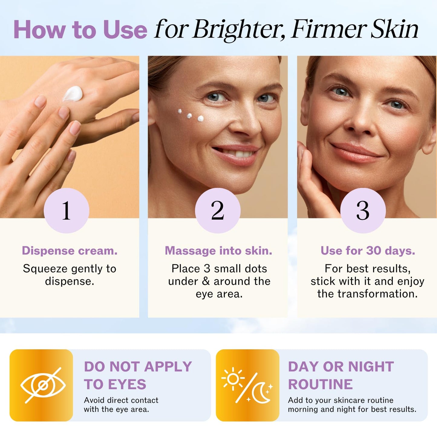LilyAna Naturals Eye Cream for Dark Circles and Puffiness, Under Eye Cream for Wrinkles and Bags, Anti Aging helps Improve Dryness; for Sensitive Skin (1.7 Ounce, Pack of 2)