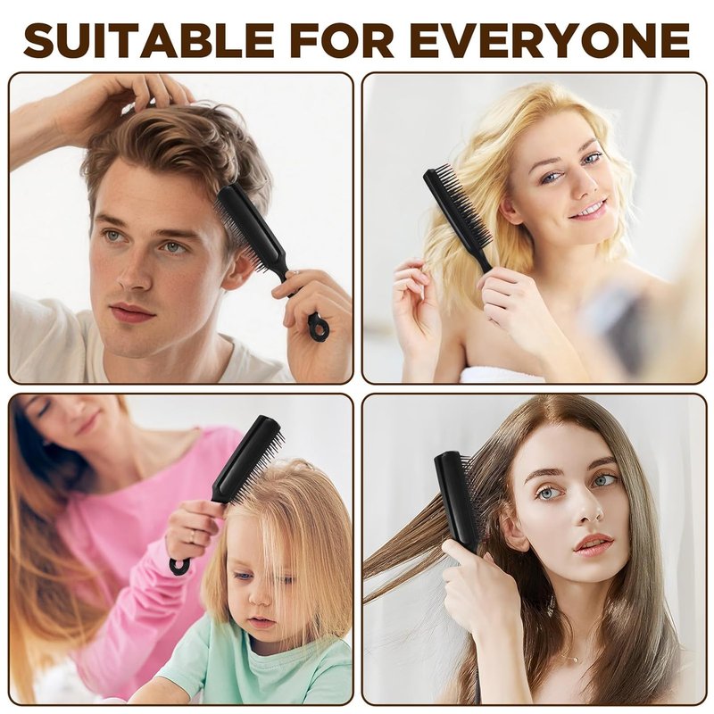 Detangling Hair Brush Set - 110 PCS Bulk Brushes for Curly Hair | Individually Wrapped for Men & Women, Ideal for Charities & Hotels