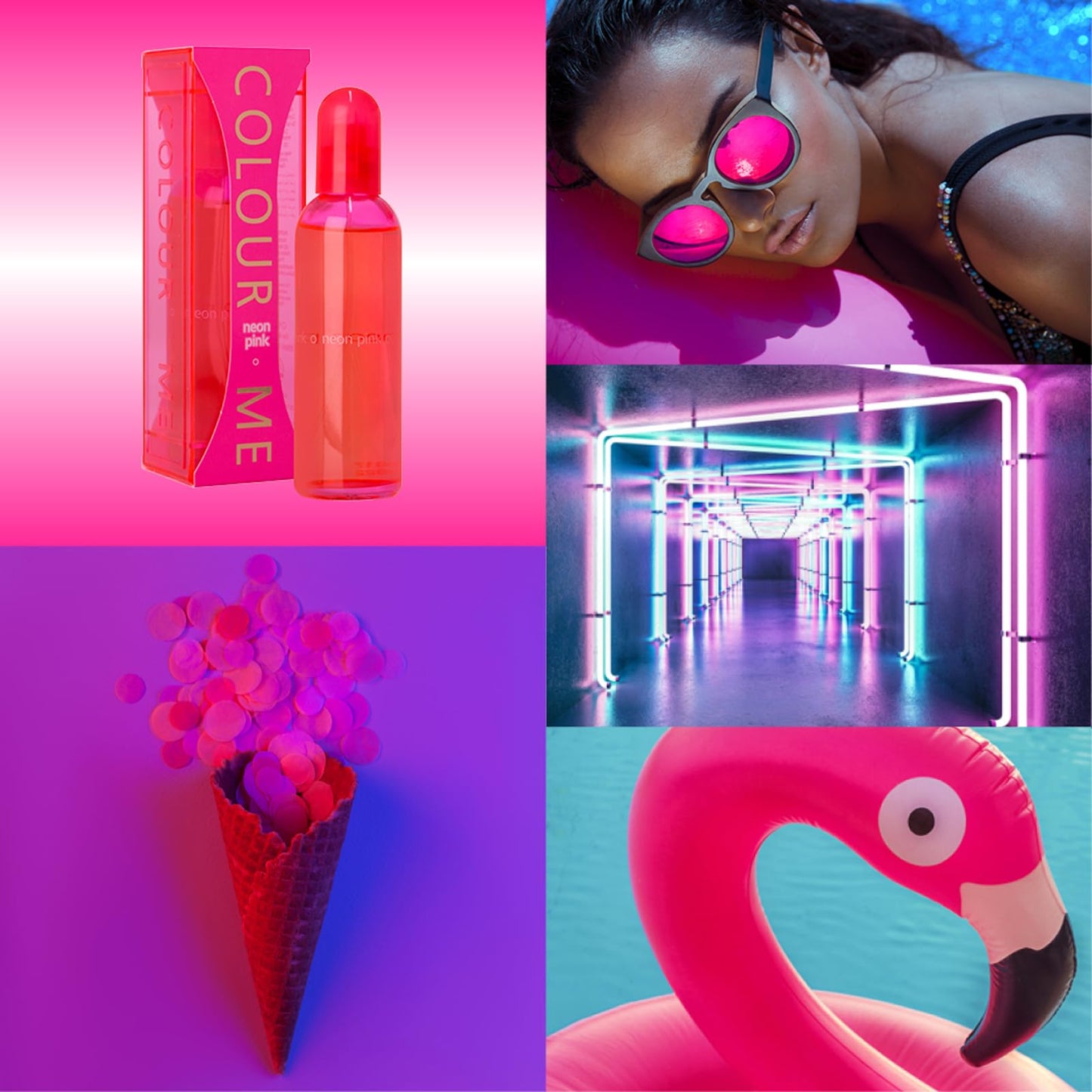 COLOUR ME Milton-Lloyd Neon Pink - Oriental Parfume for Women - Floral Woody Fragrances - Long Lasting Parfume for Women - Womens Parfume - 3.4 oz