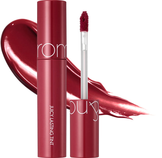 rom&nd Juicy Lasting Tint | Glossy Lip Tint | 12 Cherry Bomb | 0.19oz