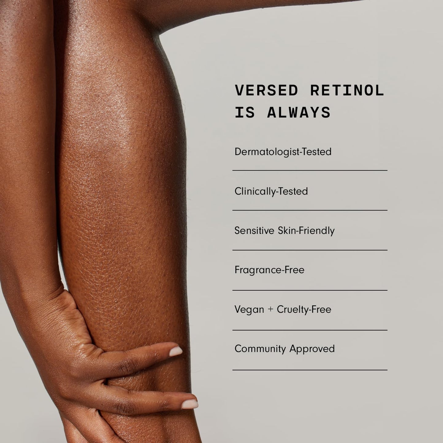 Versed Advanced Retinol Body Butter - Encapsulated Retinol Body Lotion & Skin Firming Cream - Infused with a Tripeptide & Vitamin-Rich Butters to Repair and Renew Dry Skin (7 oz)