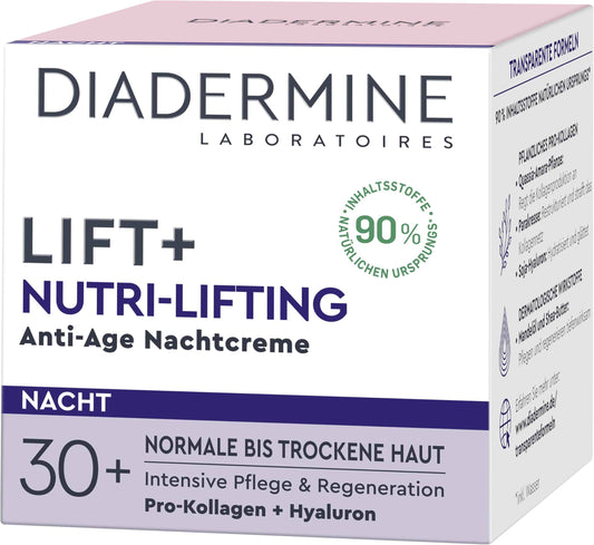 DIADERMINE LIFT+ Nachtpflege Nutri-Lifting Nachtcreme, 1er Pack (1 x 50 ml)