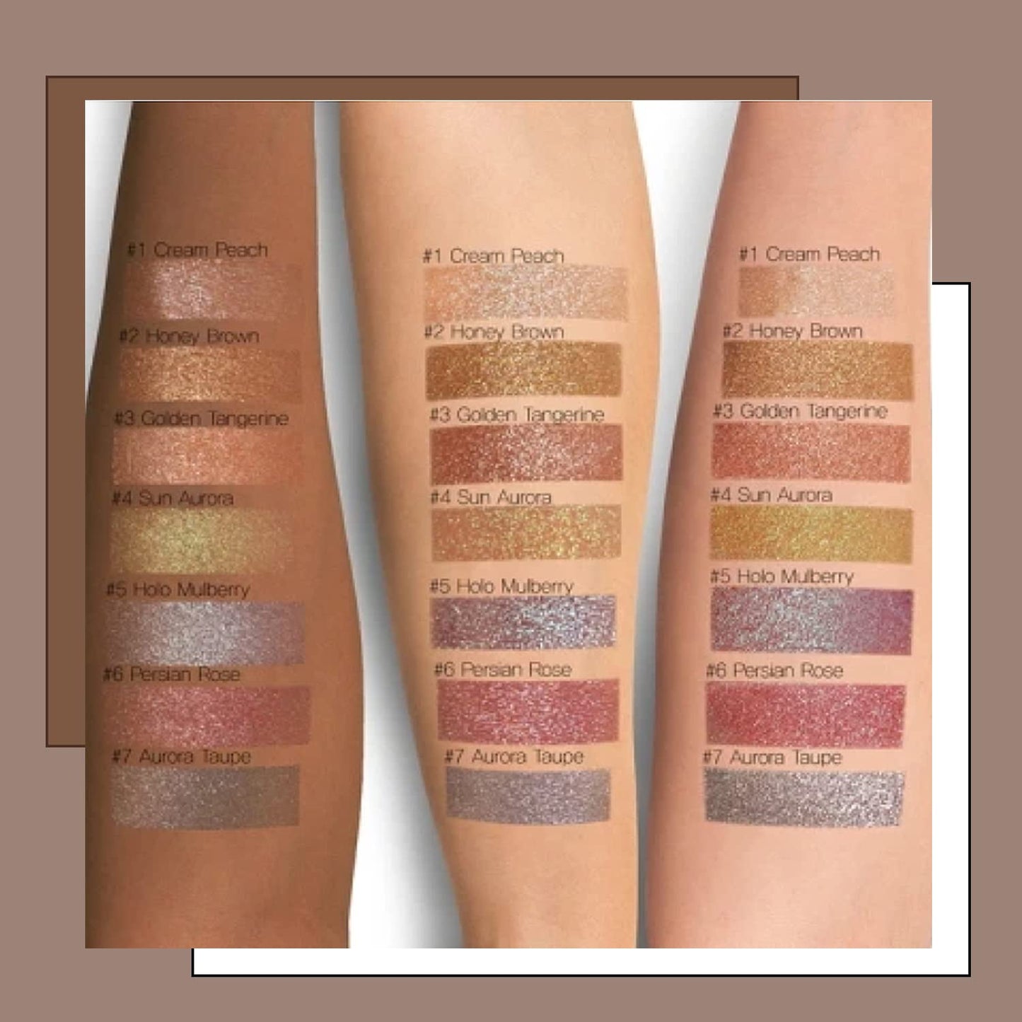 Touch in Sol Metallist Sparkling Foiled Pigment (#1 Cream Peach) - Diamond and Pearl Powders to Create Holographic Look - Dazzling Sparkles Gorgeous Glitter Eye Shadow