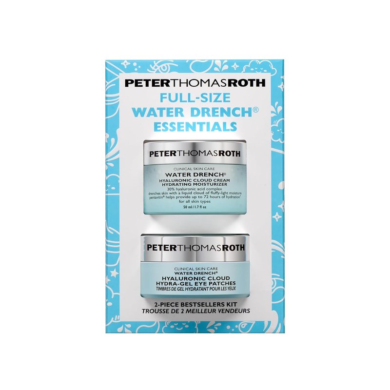 Peter Thomas Roth | Water Drench® Face & Eye Skincare Set - Hyaluronic Acid Moisturizer & Eye Masks, Full Size