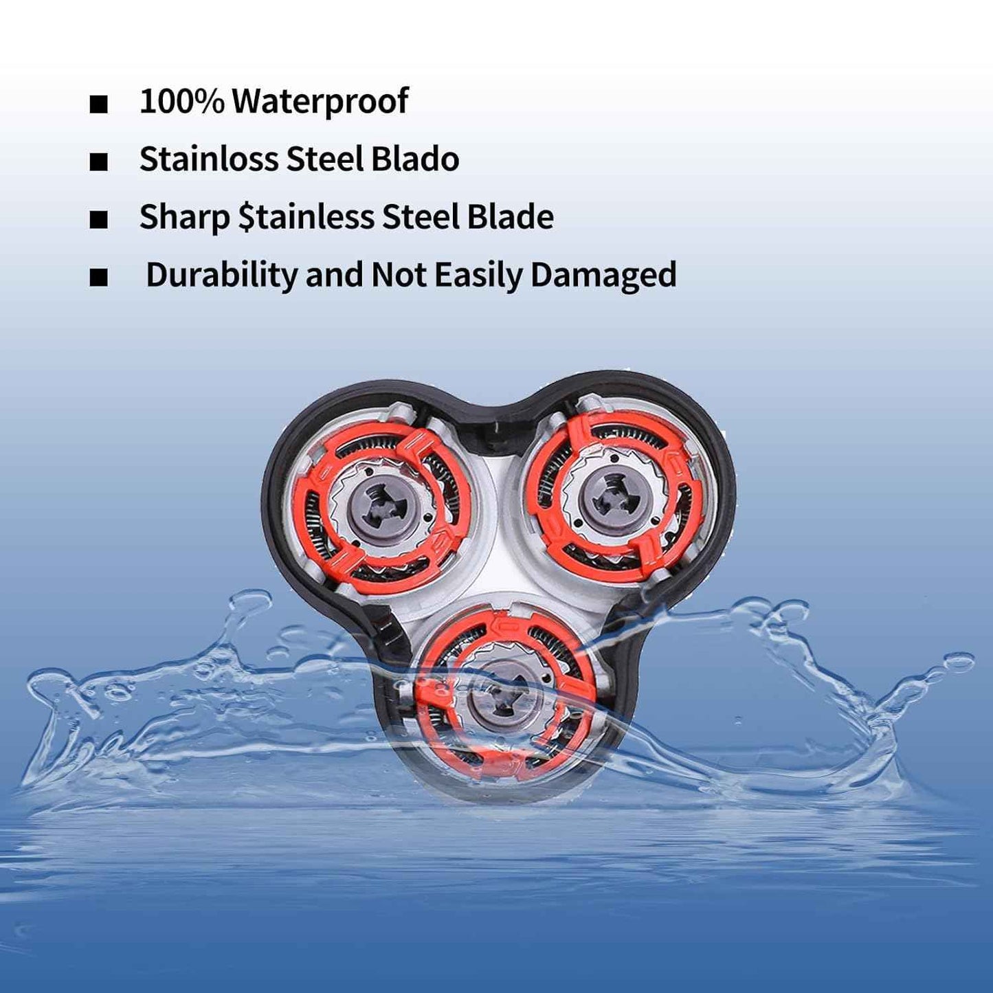 SH90/62 Blades Compatible with Philips Norelco Series 9000 Replacement Heads,Upgrade Sh90 Replacement Heads Shaver for Norelco Series 9000(S9xxx) Electric Razor Shaver,Double-Layer Blades