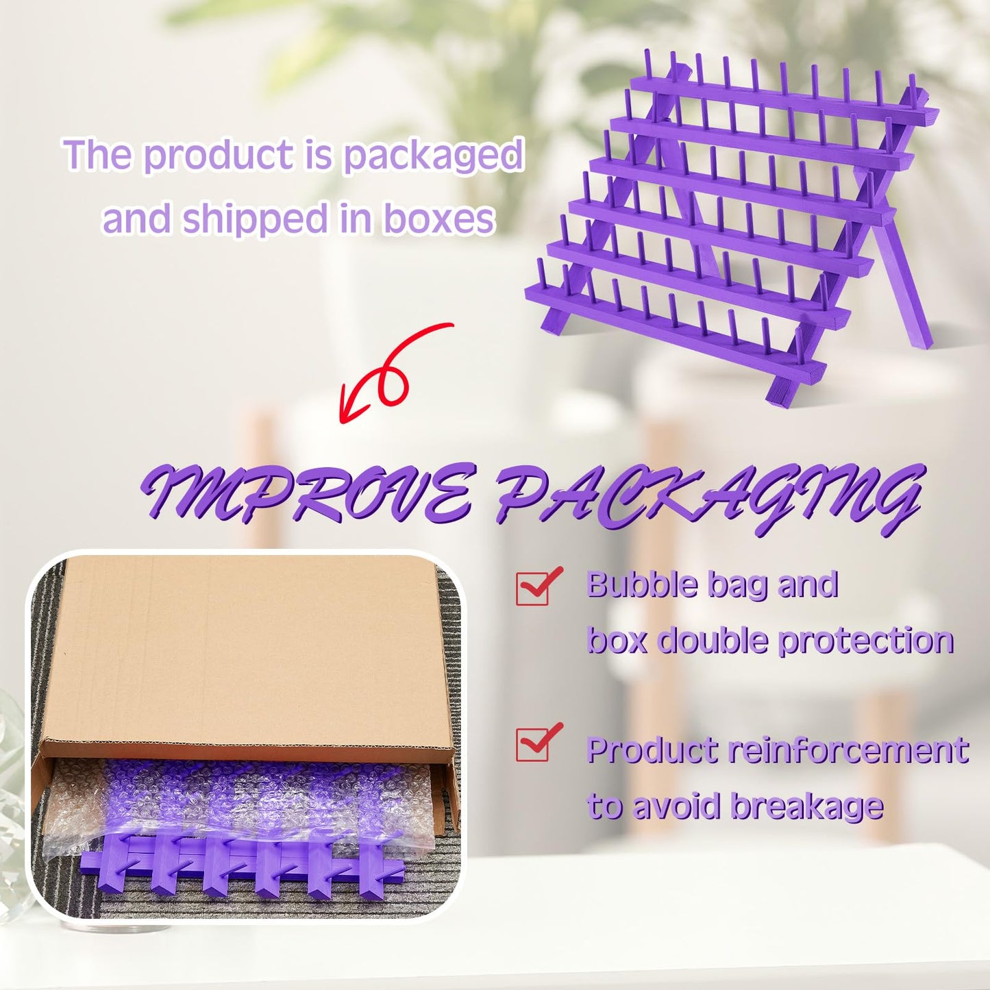 Juexica 19 Pieces Braiding Hair Rack Braid Hair Extension Tools Utensils Include Braiding Stand, 10 Parting Comb Ring, 5 Sectioning Clips, 2 Rat Tail Comb and Magnetic Pin Wristband(Purple)