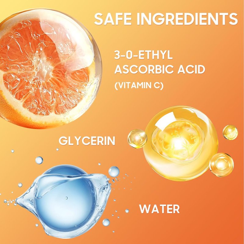 Vitamin C Skincare Set - 6 Pcs Face Care Kit with Cleanser, Serum, Eye Cream, Moisturizer & Sunscreen | Brightening & Hydrating for Teens