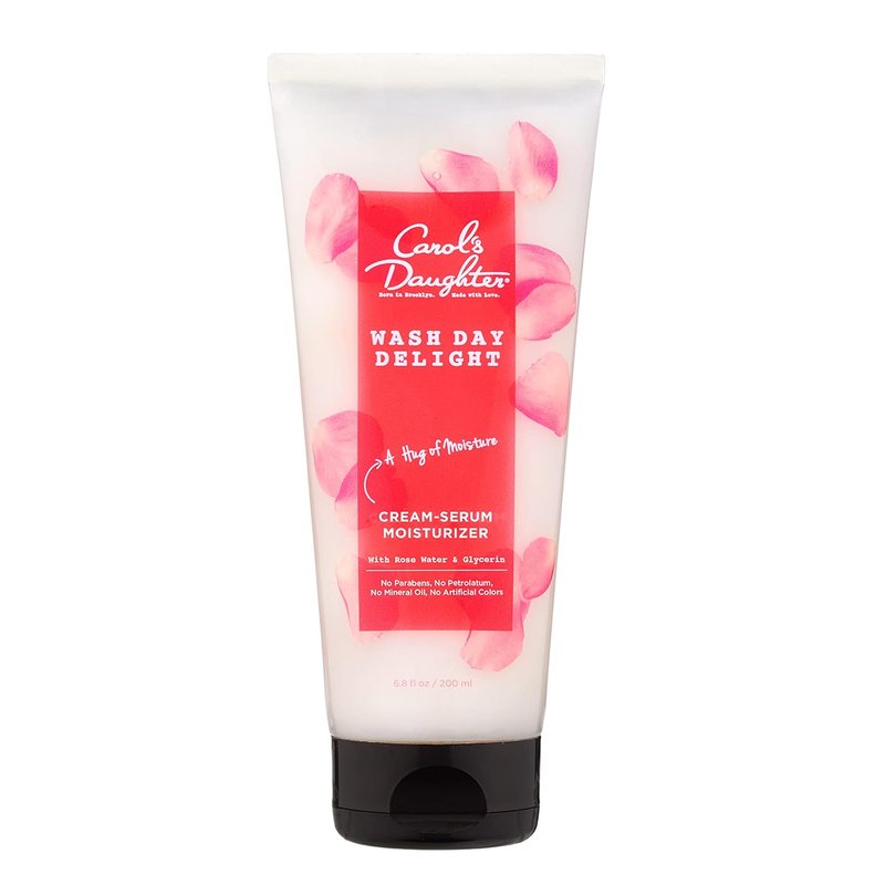 Wash Day Delight Cream Serum for Curly Hair - Anti-Frizz Moisturizer with Rose Water & Glycerin | 6.8 Fl Oz