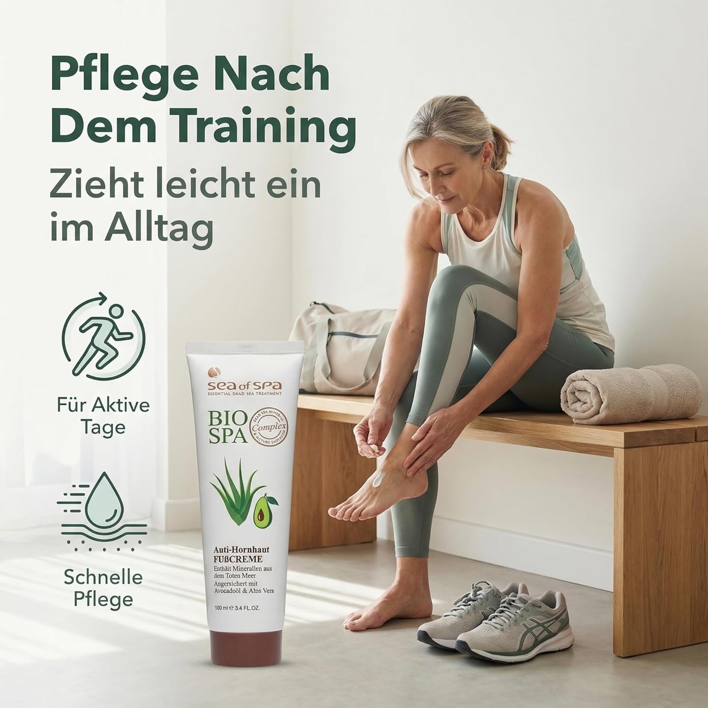 Dead Sea Foot Cream - Nourishing Moisturizer for Soft, Smooth Feet | 4.2 oz