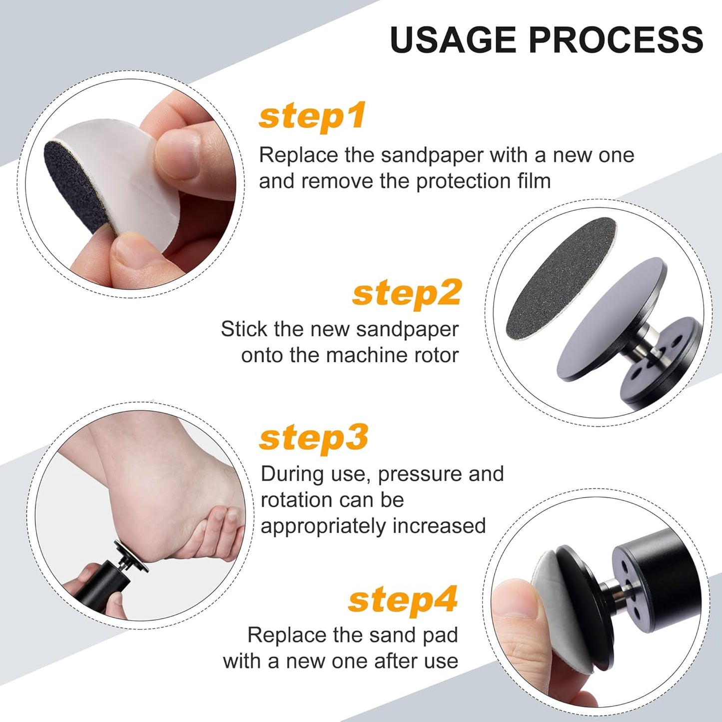 Electric Foot Callus Remover - Rechargeable Pedicure Tool with Adjustable Speed & Digital Display | Obsidian Color