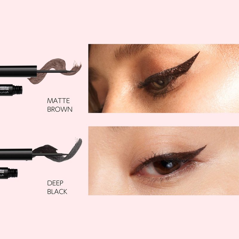 Younique DIP & DRAW Liquid Eyeliner | Perfect - Deep Black | Waterproof and Sweat-Proof | Long-Lasting Up to 18 Hours | Ultra-Fine Precision Applicator for Bold or Subtle Looks