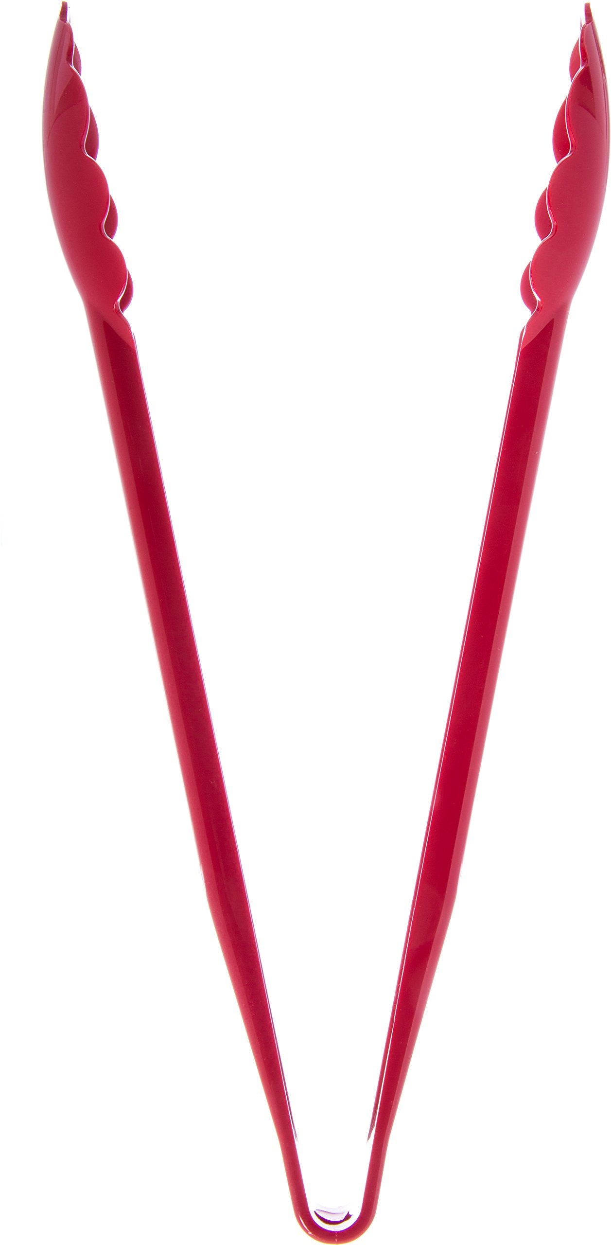 Carlisle FoodService Products Carly Salad Tong, 12" Utility Tong, Red, 1 Pack