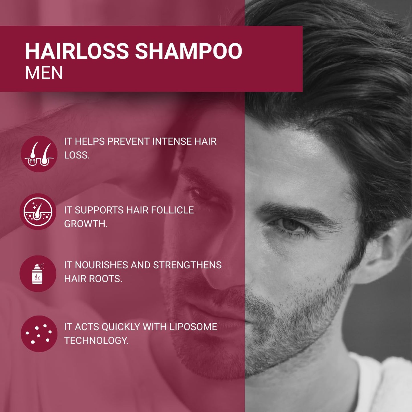 Herbal Shampoo for Hair Loss - Strengthening & Nourishing Formula | Deep Moisturizing with Natural Botanical Extracts