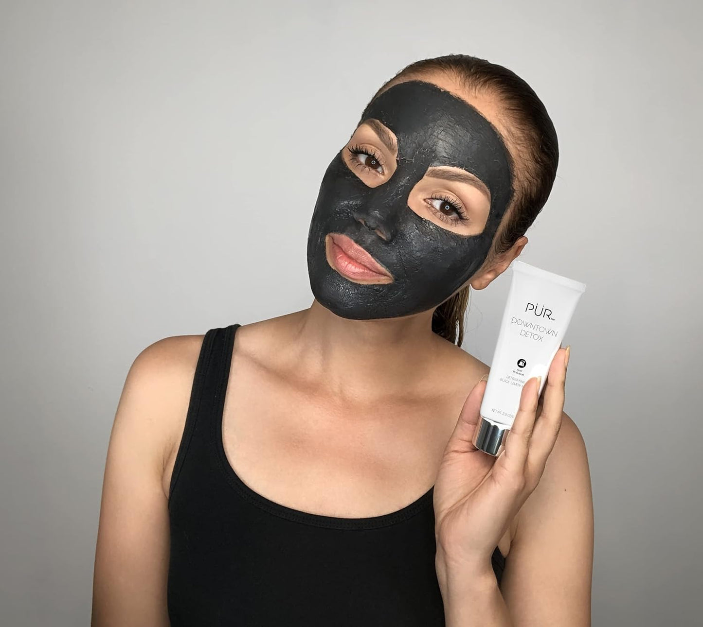 Detoxifying Black Lemon Face Mask - Charcoal & Green Tea Extract | Soothes Skin & Draws Out Impurities
