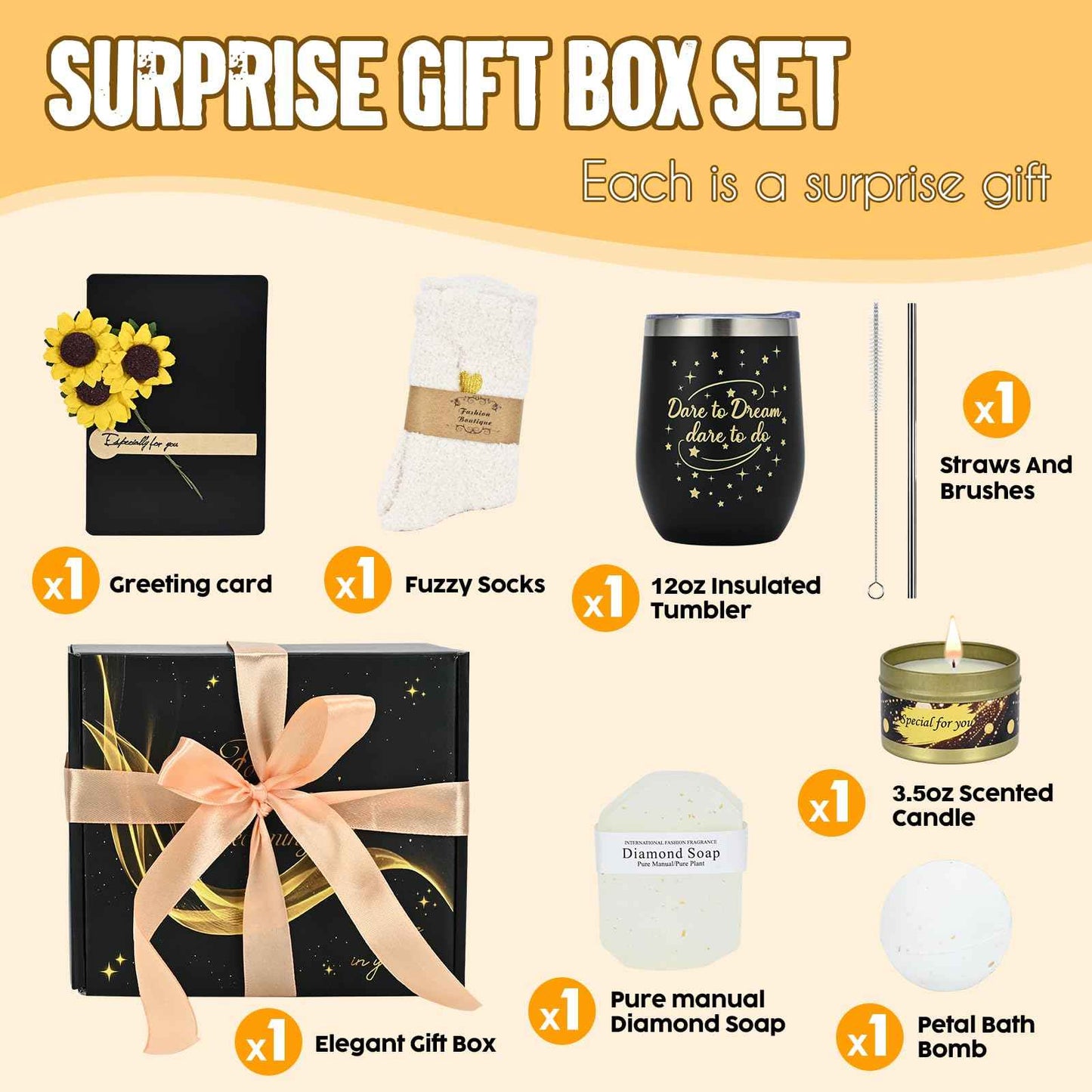 Birthday Gifts for Women, Gift Basket for Relaxing Spa, Unique Gifts for Her, Friends, Mom, Sister, Coworker, Wife, Girlfriend,teenage girl gifts