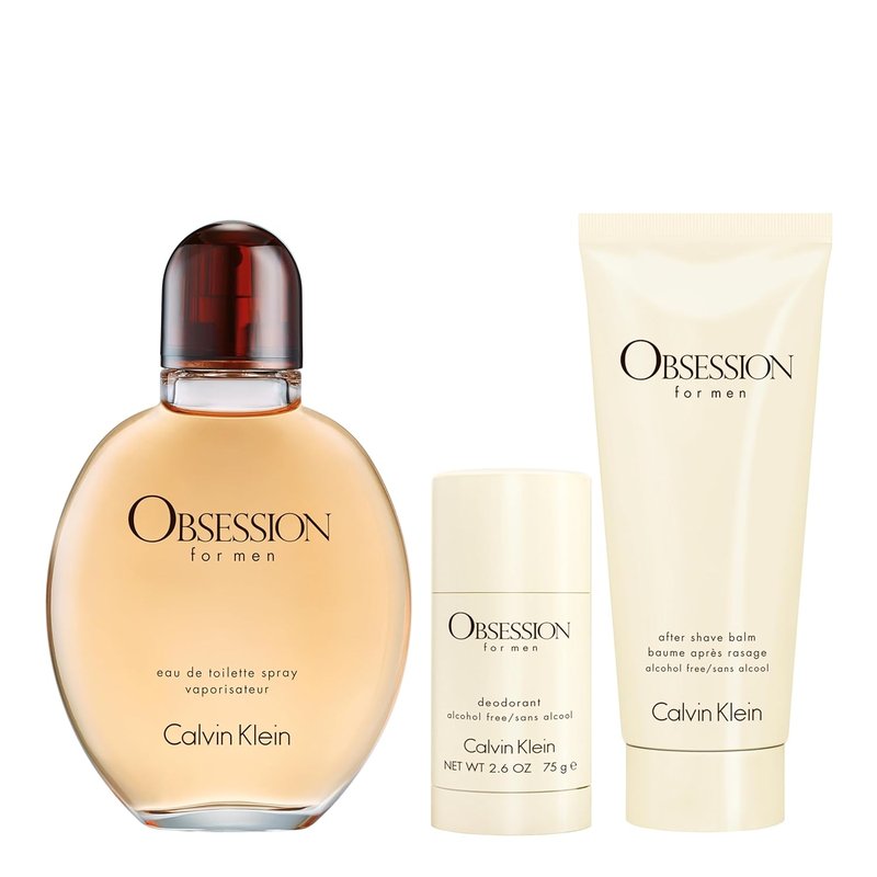 Calvin Klein Obsession for Men Eau de Toilette | Ambery Men's Cologne with Bergamot, Lavender & Musk - Long Lasting Fragrance