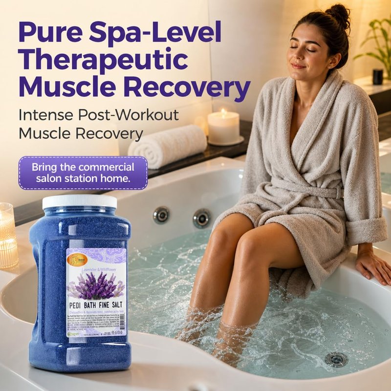 SPA REDI Foot Soak for Pedicure Preparation & Therapeutic Foot Treatment | Pure Mineral Power for Superior Detoxification & Deep Skin Nourishment | Luxurious Spa-Level Calm & Rejuvenation 128 Oz