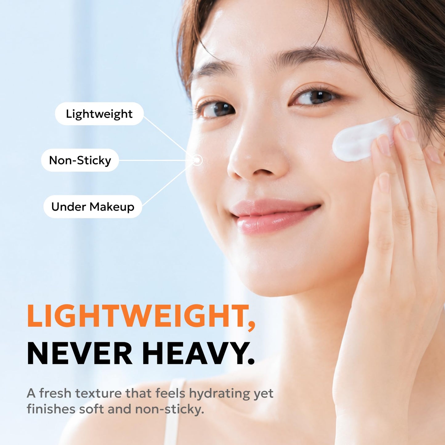 Derma B Everyday Sun Block Large Size Sunscreen SPF50+ PA++++ 6.71 Fl Oz, 200ml Fast-Absorbing Lightweight SPF Moisturizer, Facial Body Non-Sticky for Dewy Skin, Korean Protection Lotion
